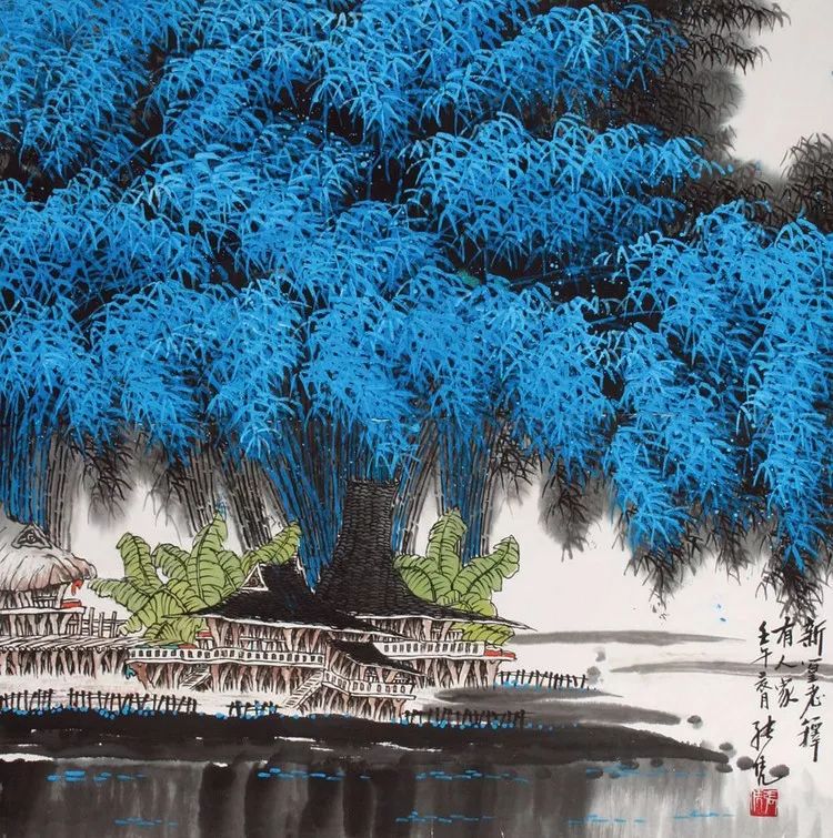 张长韶水墨山水画欣赏,张凭山水画教学