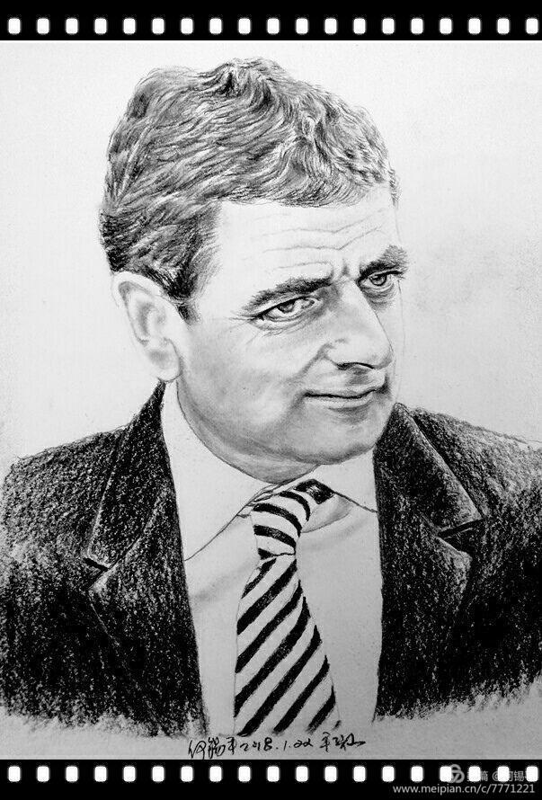 碳铅素描作品,碳铅人物素描画像