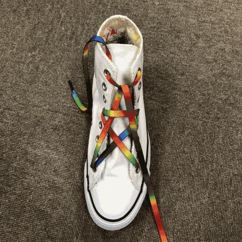 新鞋穿鞋带的方法,新款鞋穿鞋带