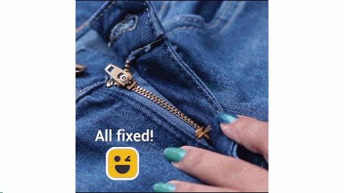 拉链坏了怎样用吸管维修,衣服拉链坏了用吸管修复超快捷