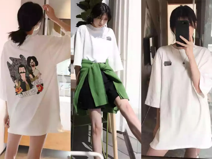 t恤买大了怎么穿搭才显瘦,t恤买大了怎么办教你一招