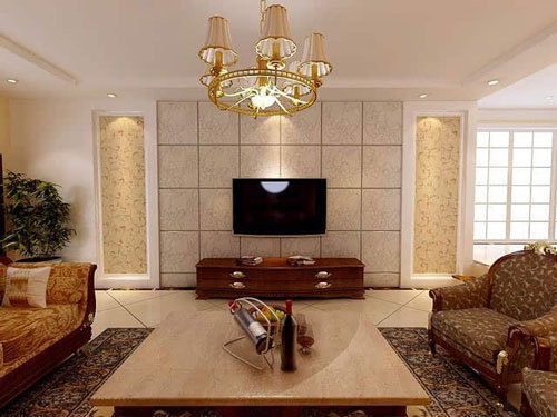 小户型2米7宽电视背景墙设计,小户型中式电视背景墙效果图