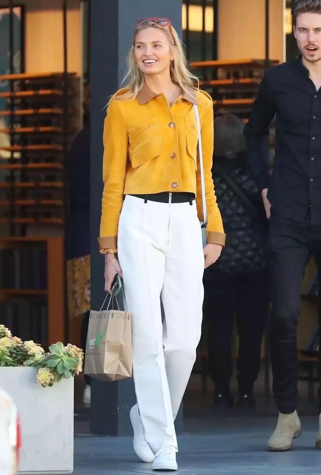 显瘦阔腿裤百搭秋季,最好穿的白色显瘦阔腿裤