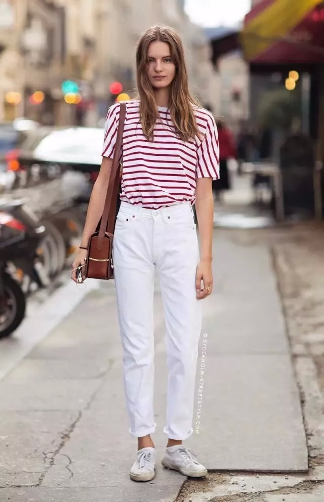 这个春夏时髦精都在穿这三种元素,夏日穿搭胖胖的中性风裤子