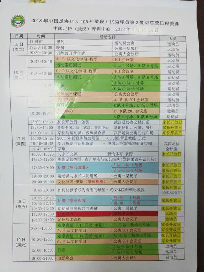 国字号训练营向家长开放公布邮箱有问题随时反映