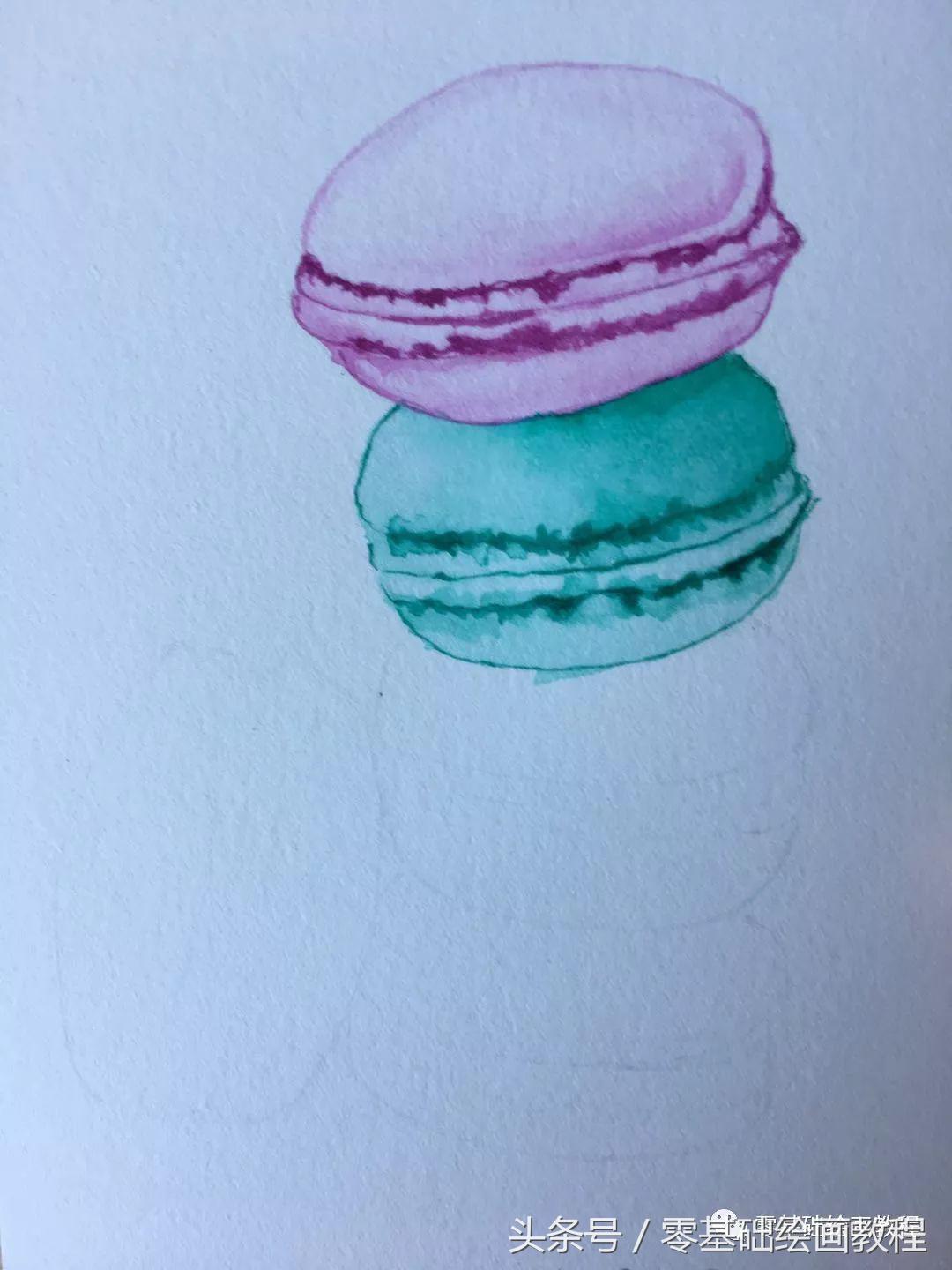 蓝色妖姬丙烯水彩画教程,萌新可以画的水彩教程