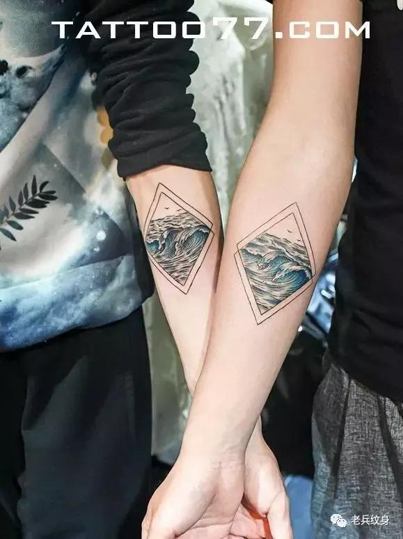 老兵手臂纹身作品欣赏,我重要吗再重都要表情包