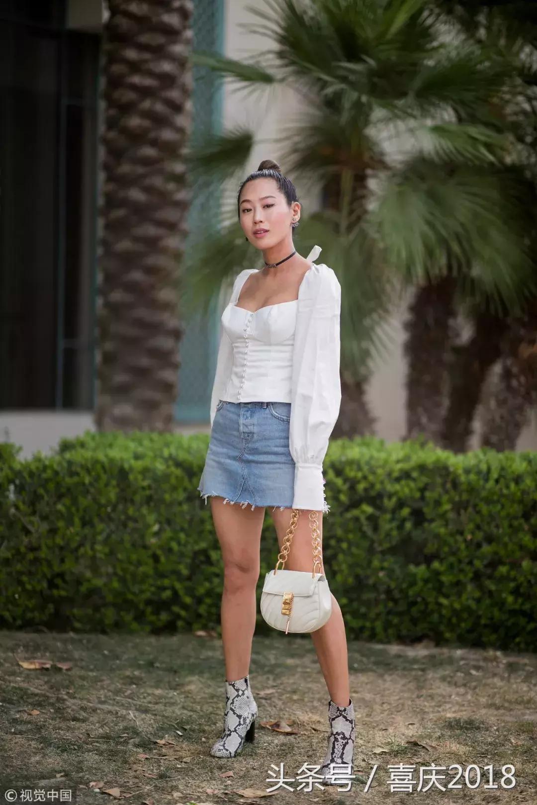 牛仔半裙怎么搭出时尚感,怎么选牛仔半裙才适合自己