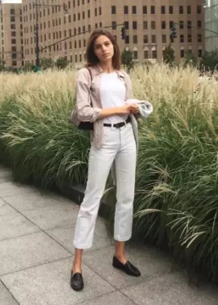 白裤子怎么穿不显胖,怎么穿都显瘦的裤子