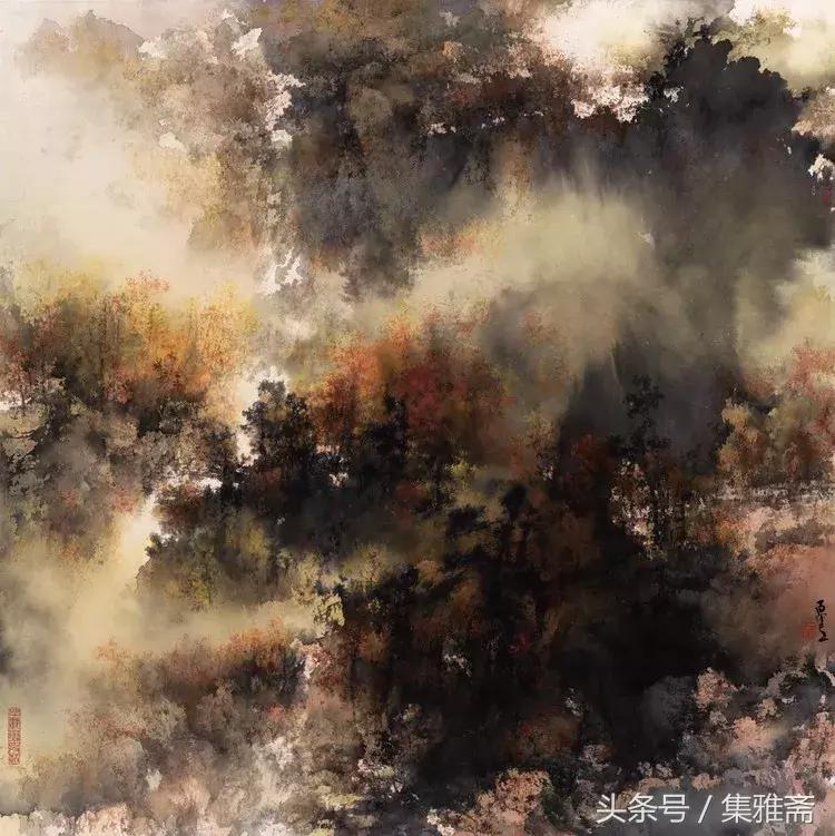 何百里的彩墨画,何百里美术作品欣赏