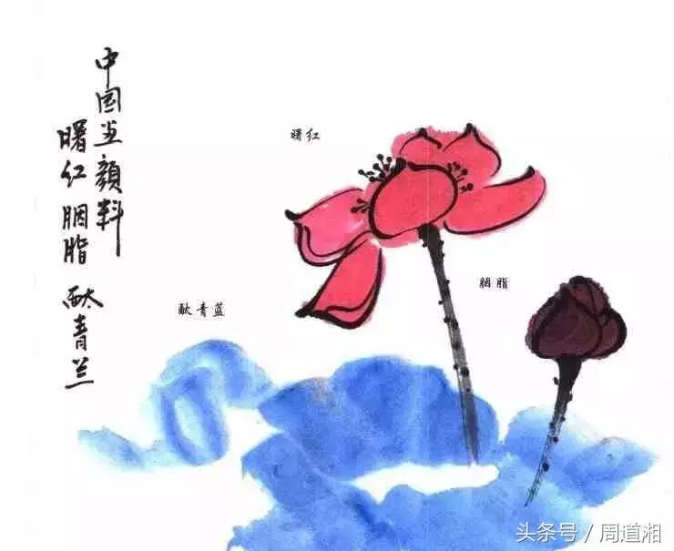中国画颜料调配使用技巧画友必藏,怎样用中国画颜料配色