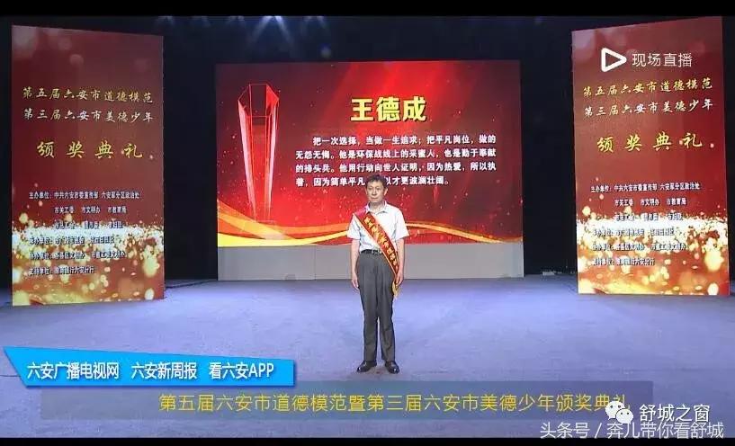 六安市第六届道德模范人物,舒城县好人榜提名