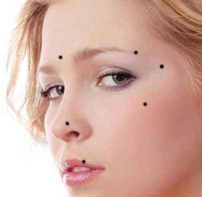 痣相女人脸部痣相图解,女人10处有痣代表富贵痣图解