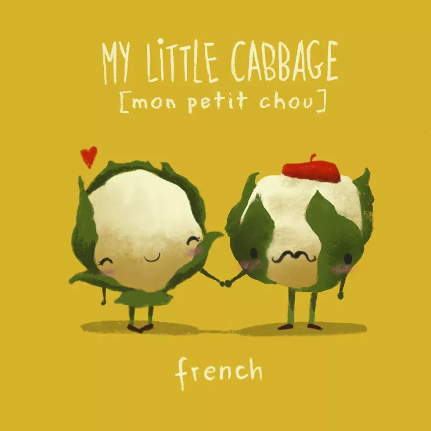 再用sweet或babe称另一半太out了，看看其他国家人是怎么叫的……