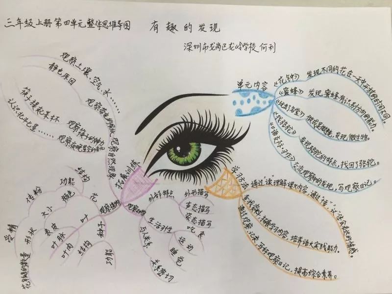 三年级语文1-4单元思维导图大全,三年级语文第一单元思维导图8k纸