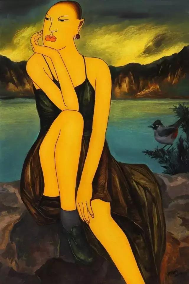 油画大师笔下100位优雅女性,光头系列油画