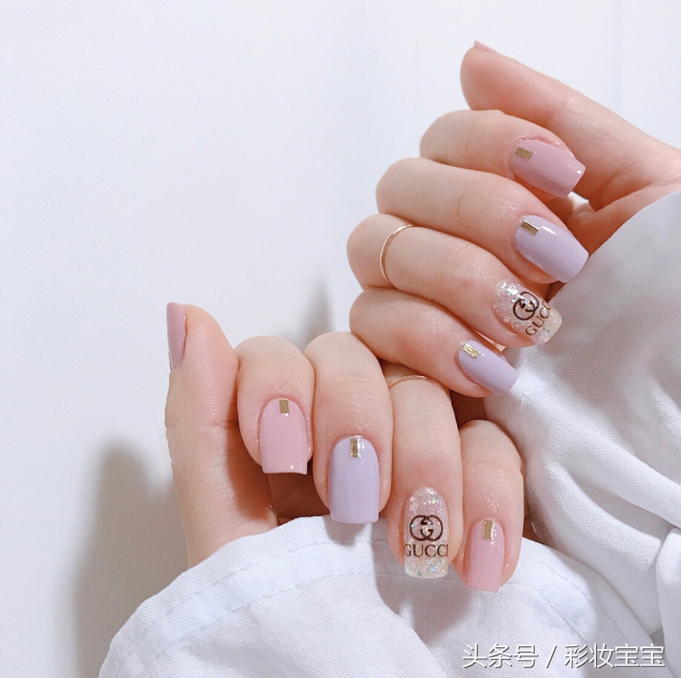 今年最流行的韩式美甲图,今年流行的韩式美甲图片