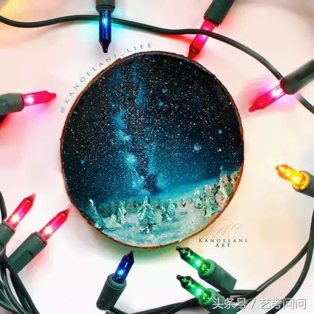 星空图片手绘水彩画视频,三至五年级水彩画星空画