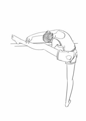 舞蹈老师练习舞蹈压腿,压腿练习正确方法