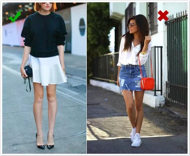 夏日这样穿短裙看起来胖5斤,胖mm短裙穿搭140斤