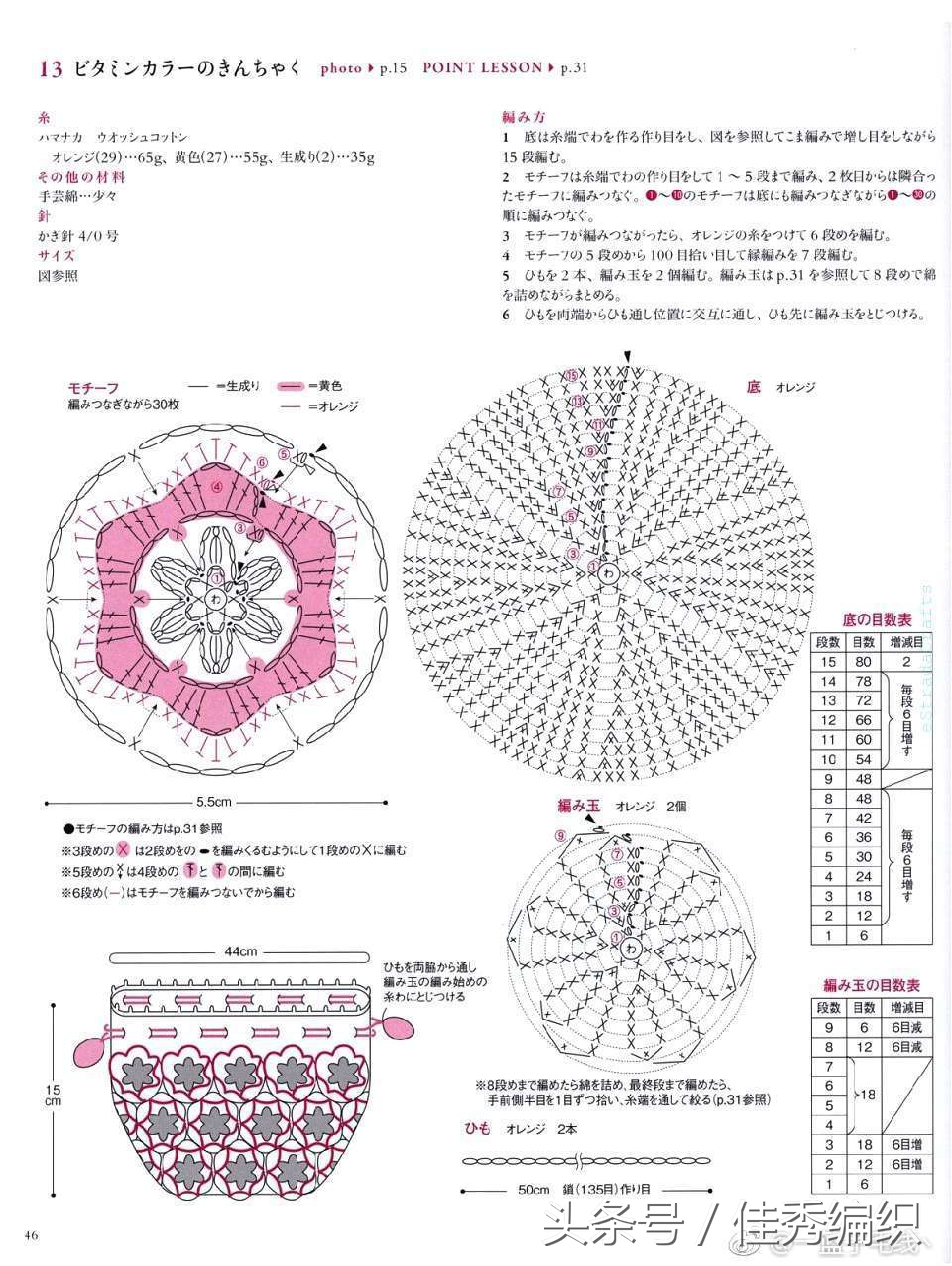 钩针编织包包的花样钩法视频教程,钩针教程包包带子的详细编织方法