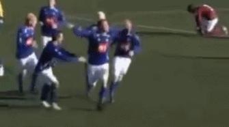 世界上最奇葩的足球进球,冰岛奇葩庆祝姿势