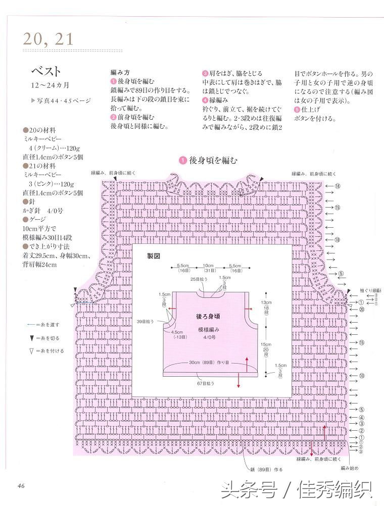 初生婴儿毛衣钩针简单编织,婴儿钩针编织教程全过程