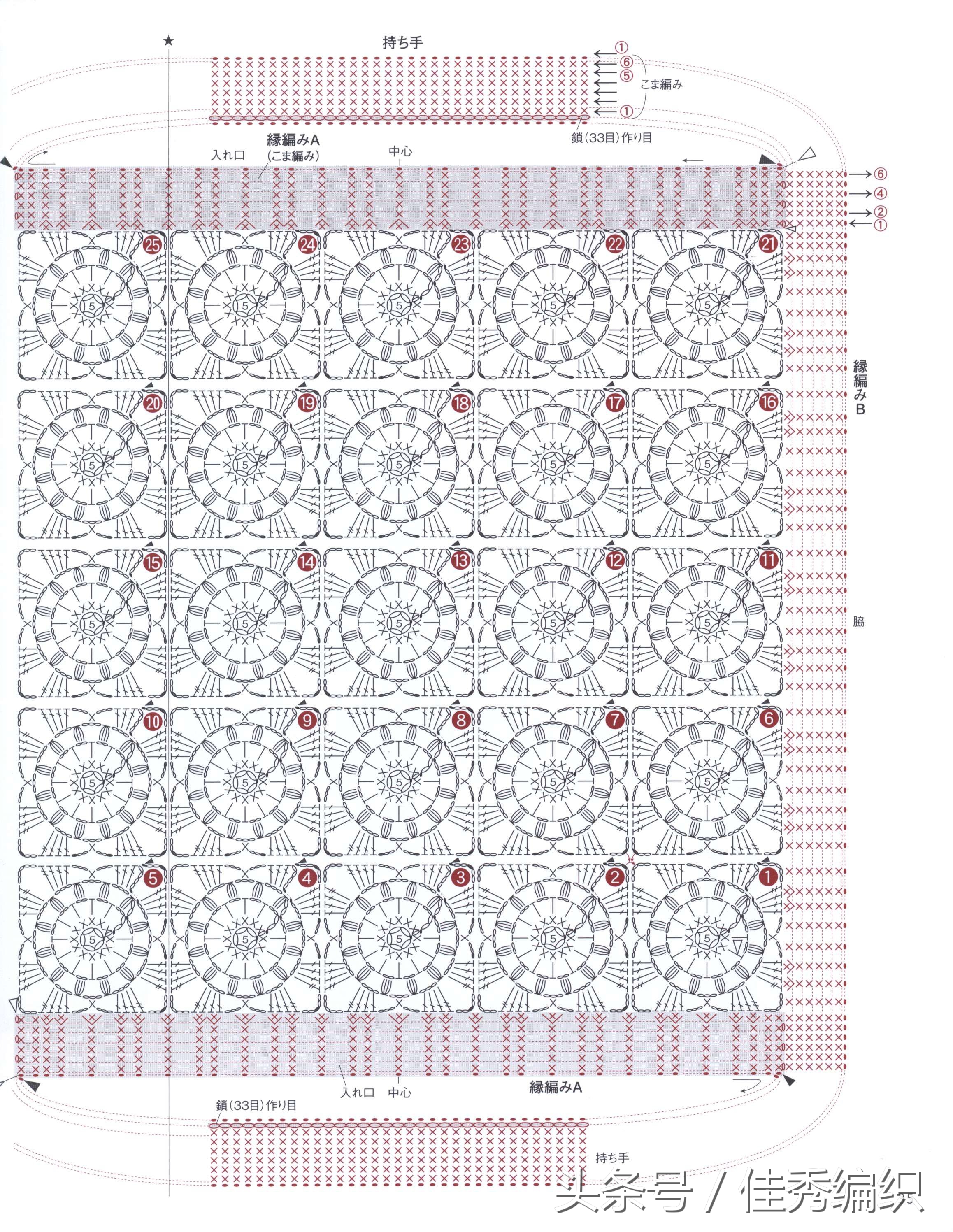 毛线钩针编织教程包包,简单实用包包钩针编织教程