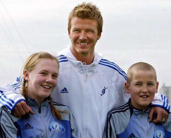 凯恩小时候和贝克汉姆,英格兰球星凯恩照片