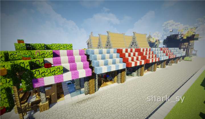 我的世界装饰工艺店铺教程,我的世界小摊店铺建筑教程