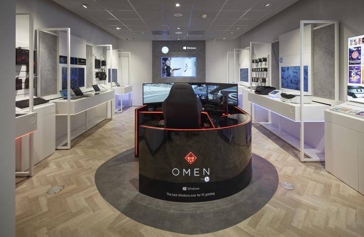 没有“数字感”的数字产品体验店设计，阿姆斯特丹惠普体验店设计