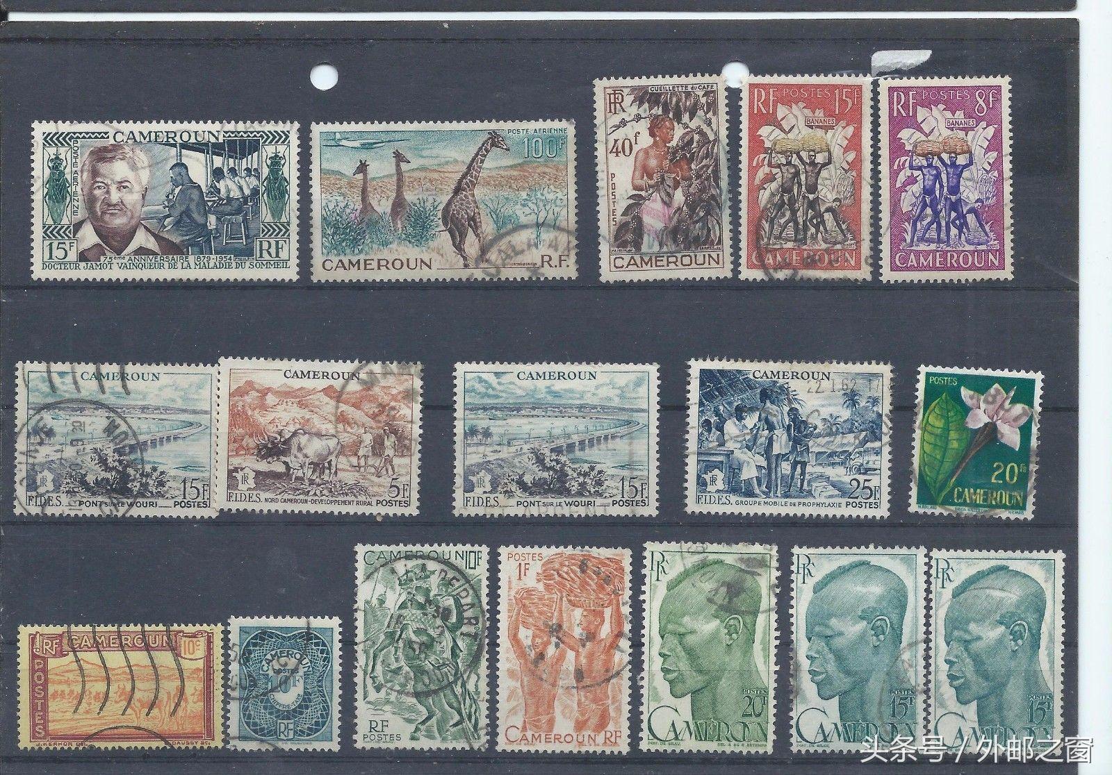 世界经典68国钱币邮票珍藏册,喀麦隆邮票