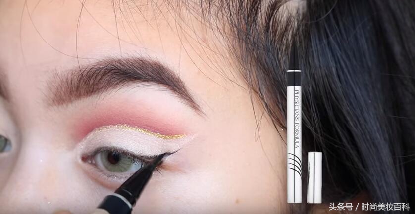 骚气十足妆容欧美艺术眼妆画法,欧美妆教程辣妹眼妆