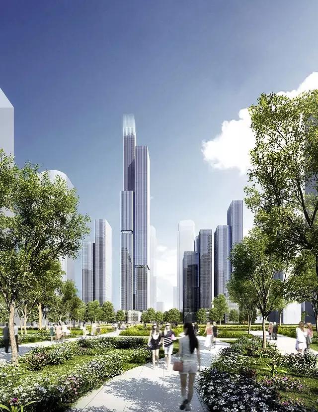 南京金融城二期417米高楼效果图,南京金融城三期400米高楼进展