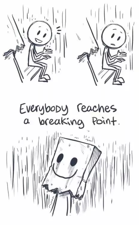 一幅心理健康漫画,对于抑郁的人如何心理辅导