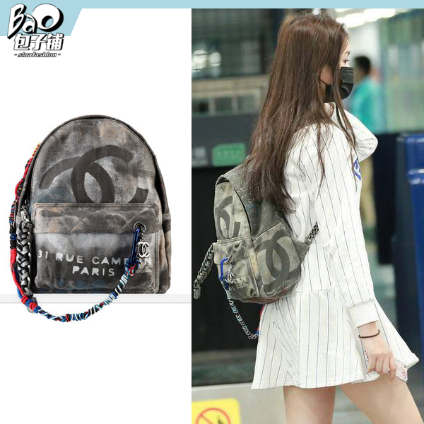 又来一波种草林允的双肩背秒变元气少女