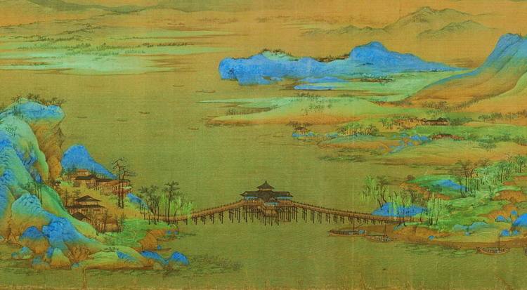 《千里江山图》疑为明清假画