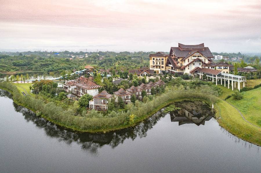 达州海明湖温泉,达州温泉景区