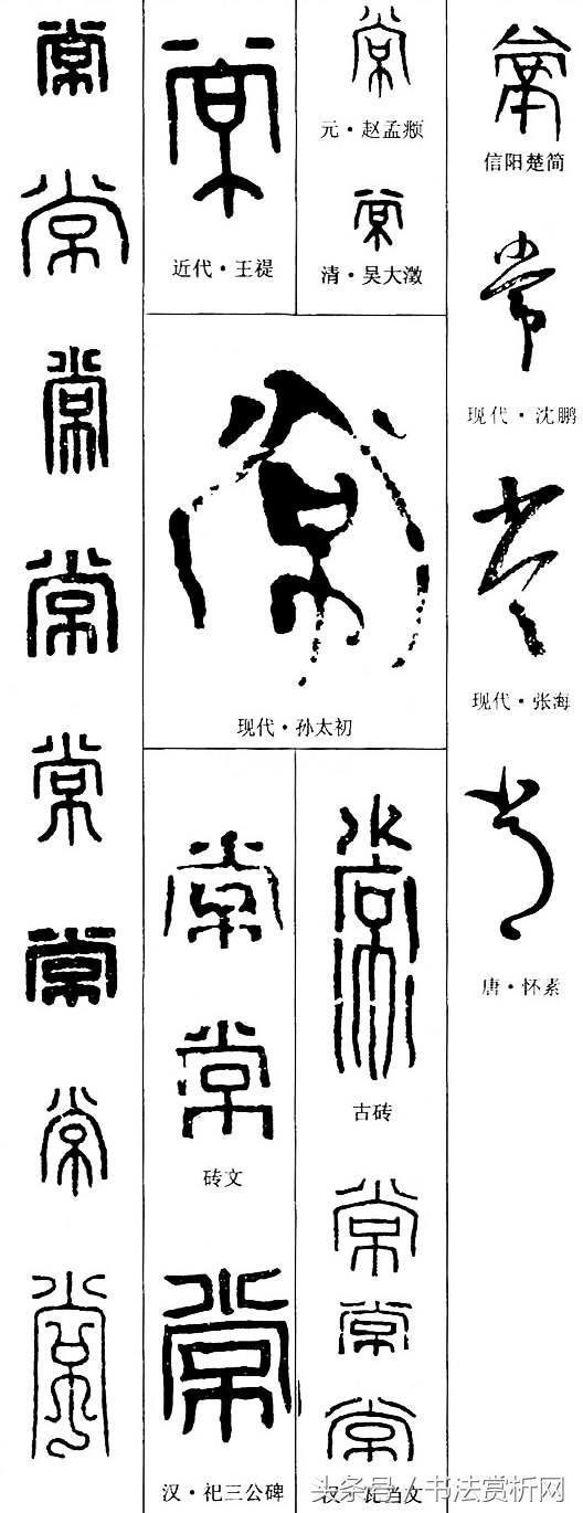 五体书法图解大全,书法一日一字楷书