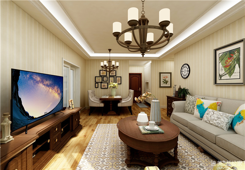 紫金苑法式装修效果图,紫金新景149户型装修案例