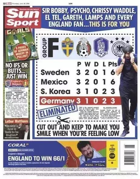 世界杯德国输球球迷反应,德国队输球发表评论