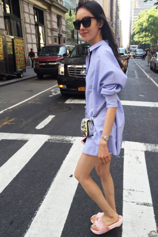 露趾半拖鞋夏日懒人凉拖,无跟洋气时髦拖鞋