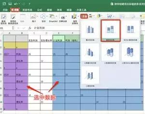 excel簇状柱形图各种标题,excel带升降箭头柱状图怎么做