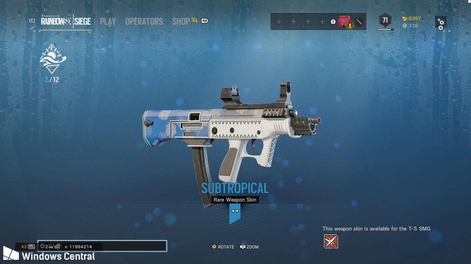 彩虹六号枪皮肤预览,彩虹六号已拥有皮肤