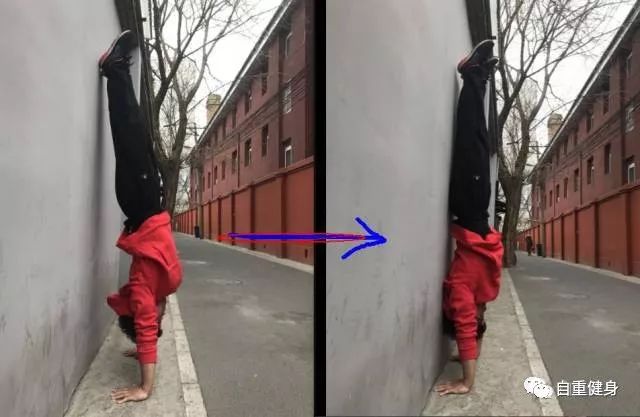 学会空中倒立,学会倒立就可以学的动作