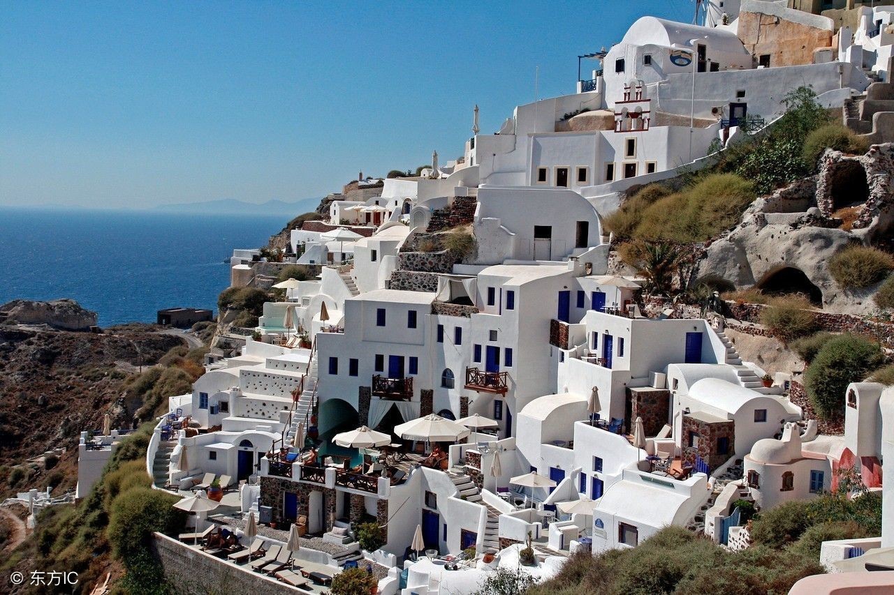 希腊圣托里尼岛风景,真实的希腊圣托里尼岛