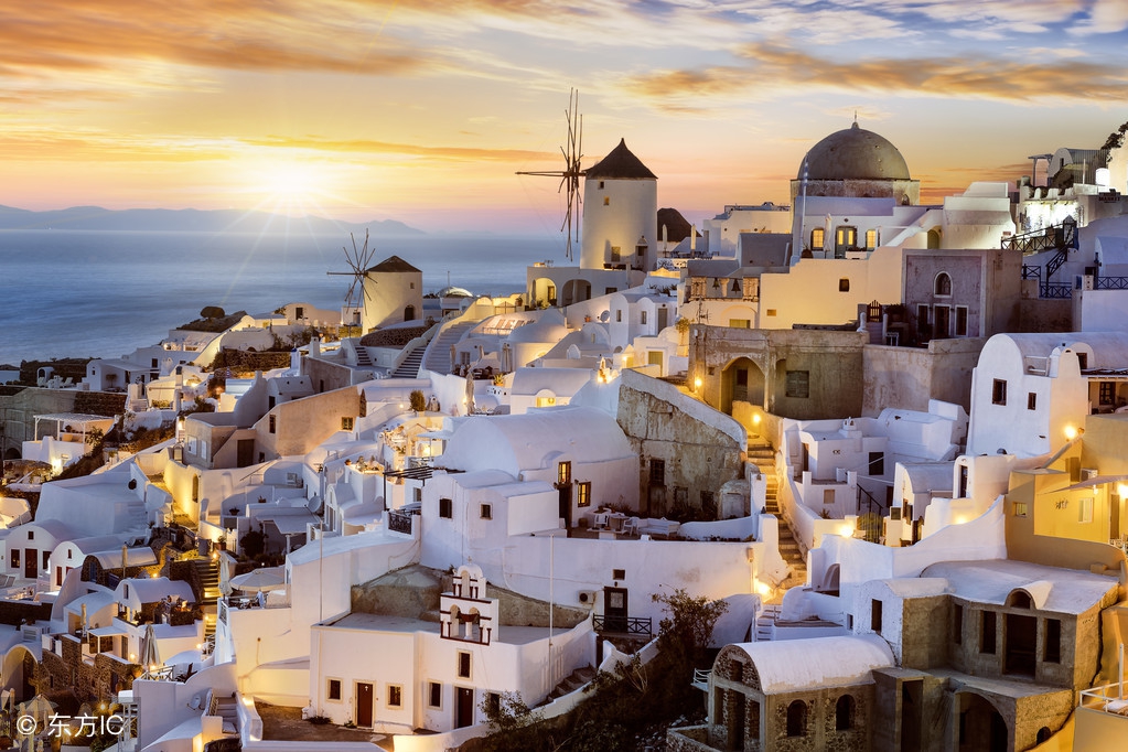 希腊圣托里尼岛风景,真实的希腊圣托里尼岛