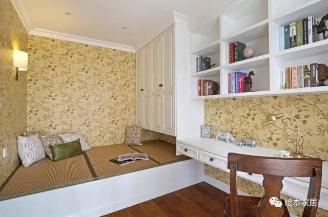 2平米独立小书房榻榻米,细长小书房想做成榻榻米