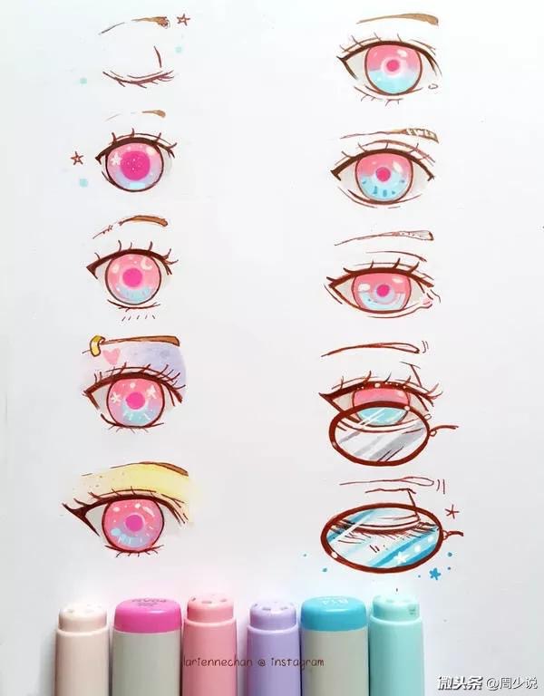 画眼睛的100种方式图片,画眼睛的100种画法怎么画