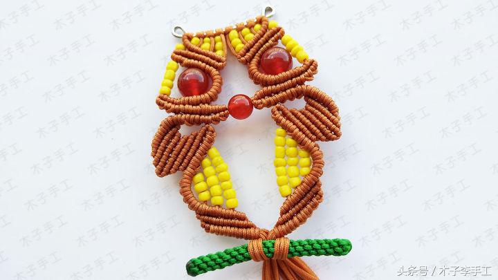 猫头鹰帽子编织图解,猫头鹰图案背心编织图解